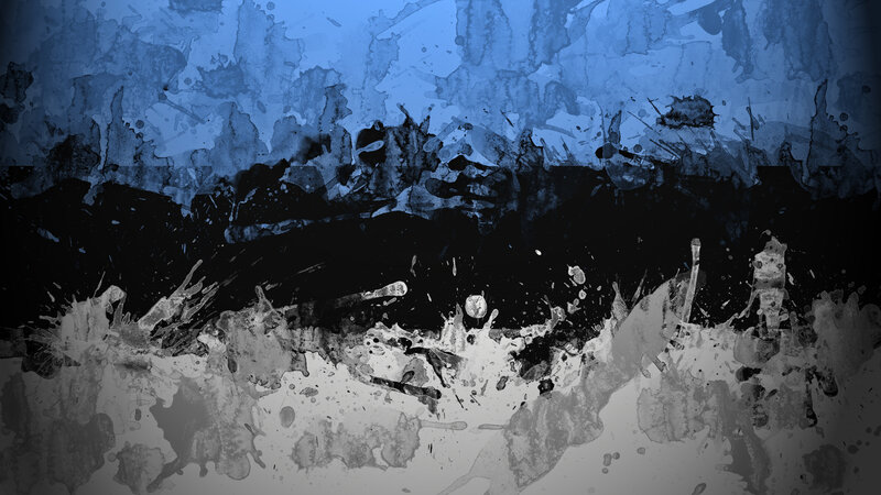 blue and black paint splatter