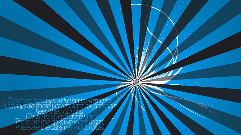Blue and Black Radial Pattern