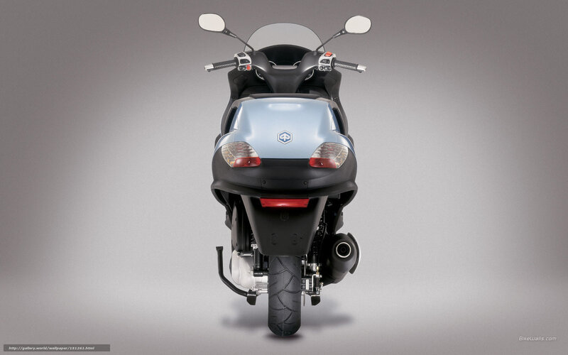 Blue and Black Scooter — Gray