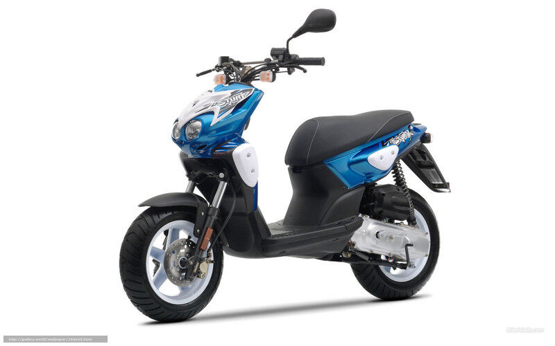 blue and black scooter