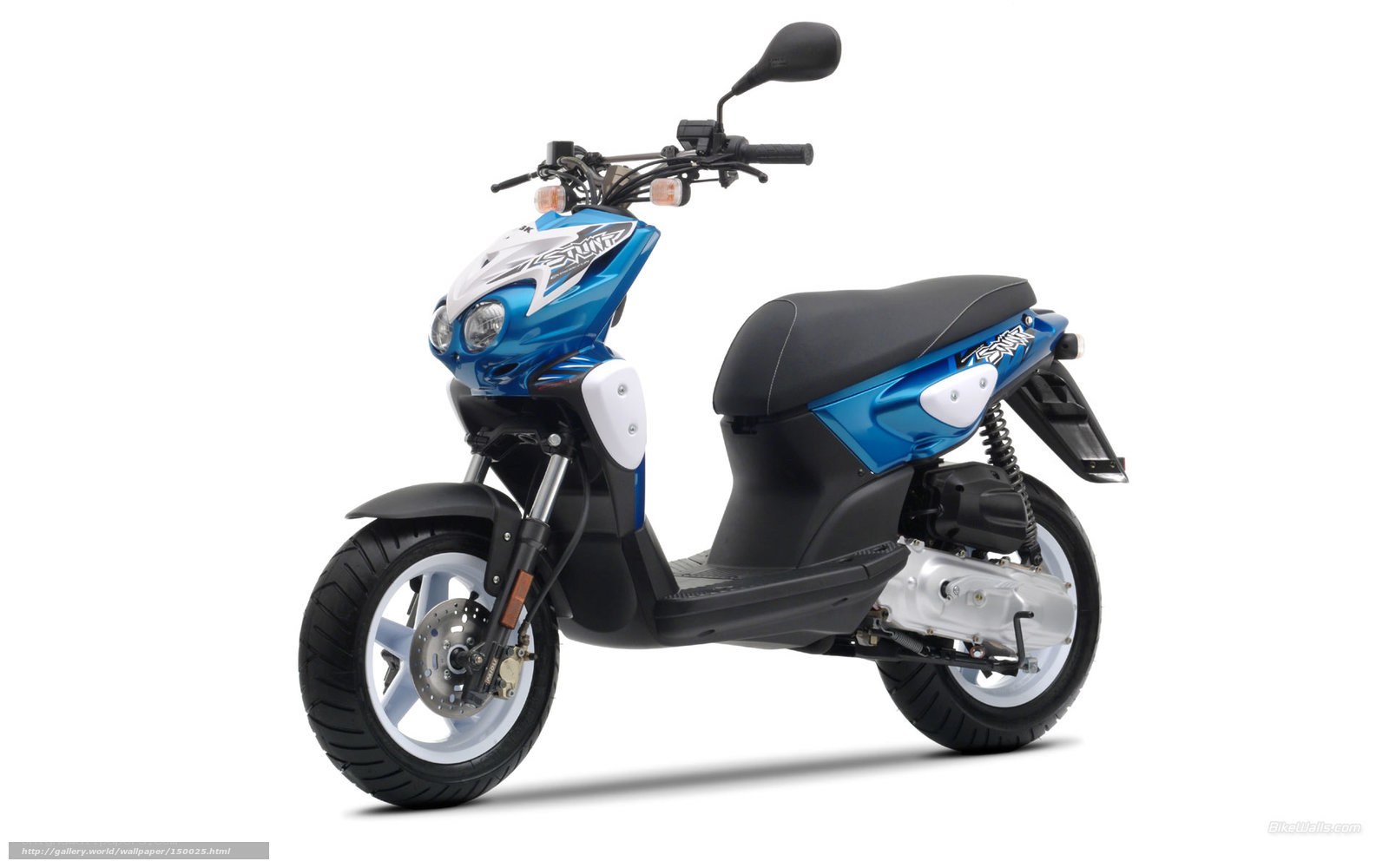 blue and black scooter