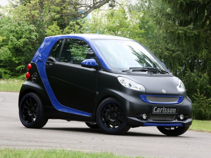 Blue and Black Smart Car — Calm
