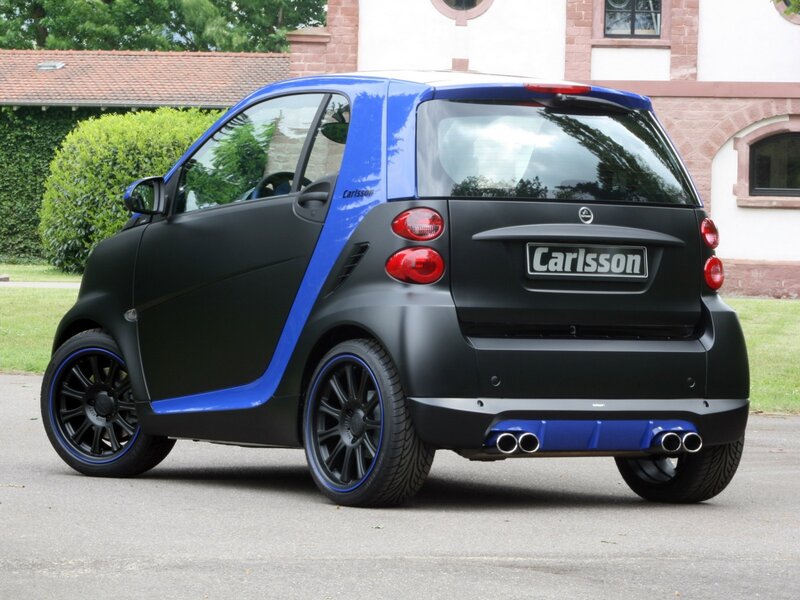 Blue and Black Smart Car — Neutral