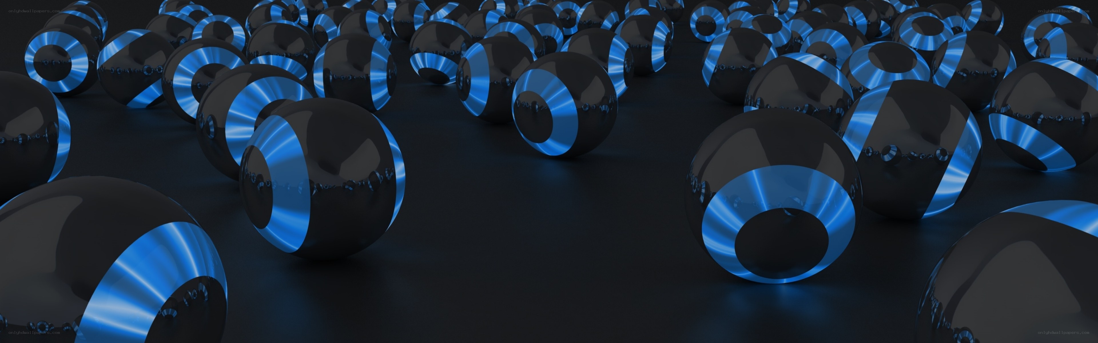 blue and black spheres