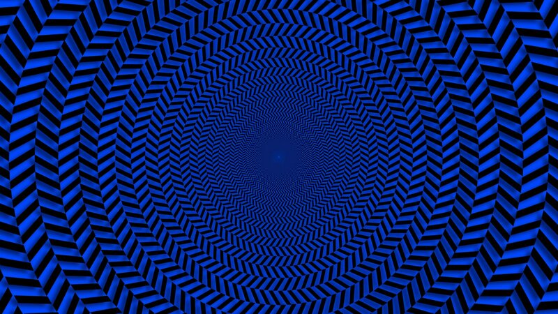Blue and Black Spiral Pattern