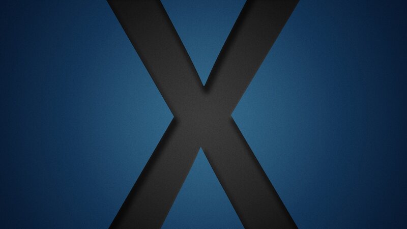 blue and black x design