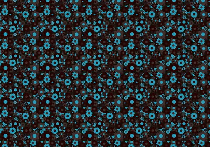 Blue and Brown Flowers