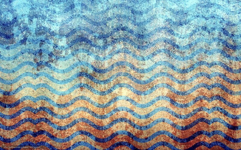 Blue and Brown Waves