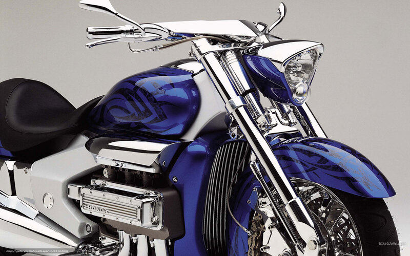 Blue and Chrome Motorcycle — Neutral, Photograph