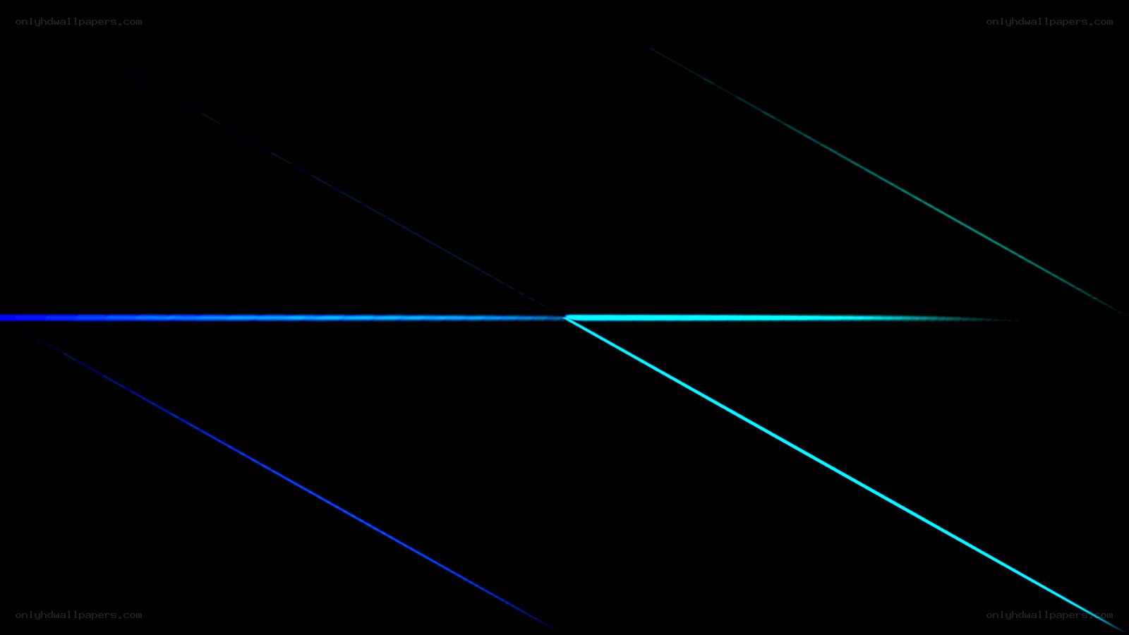 blue and cyan light beams