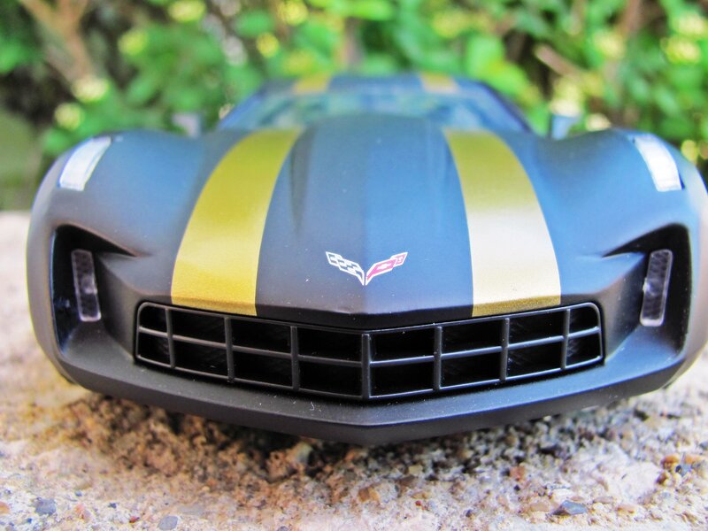 Blue and Gold Car