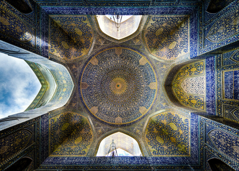 Blue and Gold Dome Ceiling