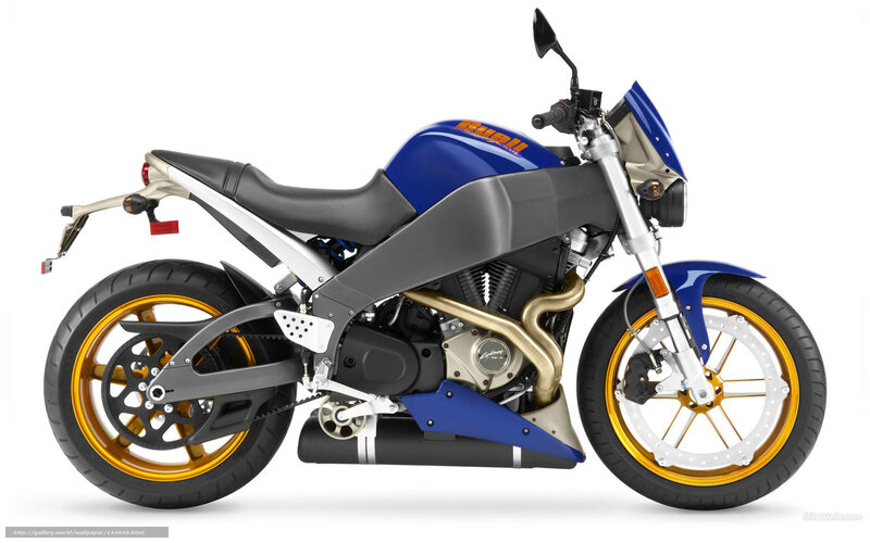 Blue and Gold Motorcycle — Neutral