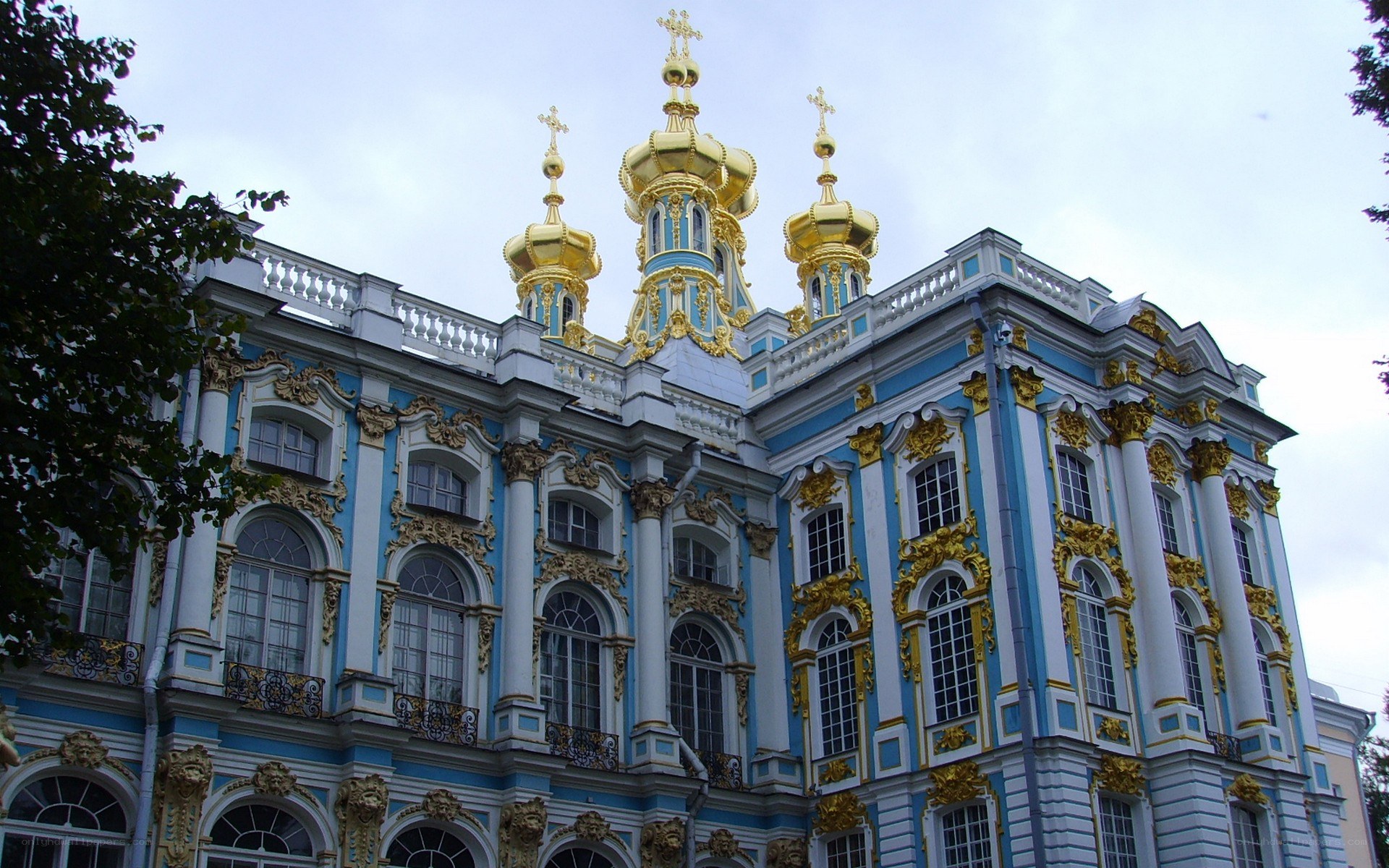 blue and gold palace