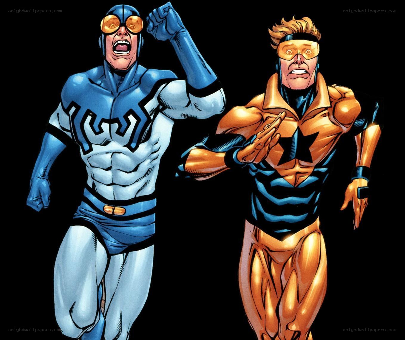 Blue and Gold Superheroes
