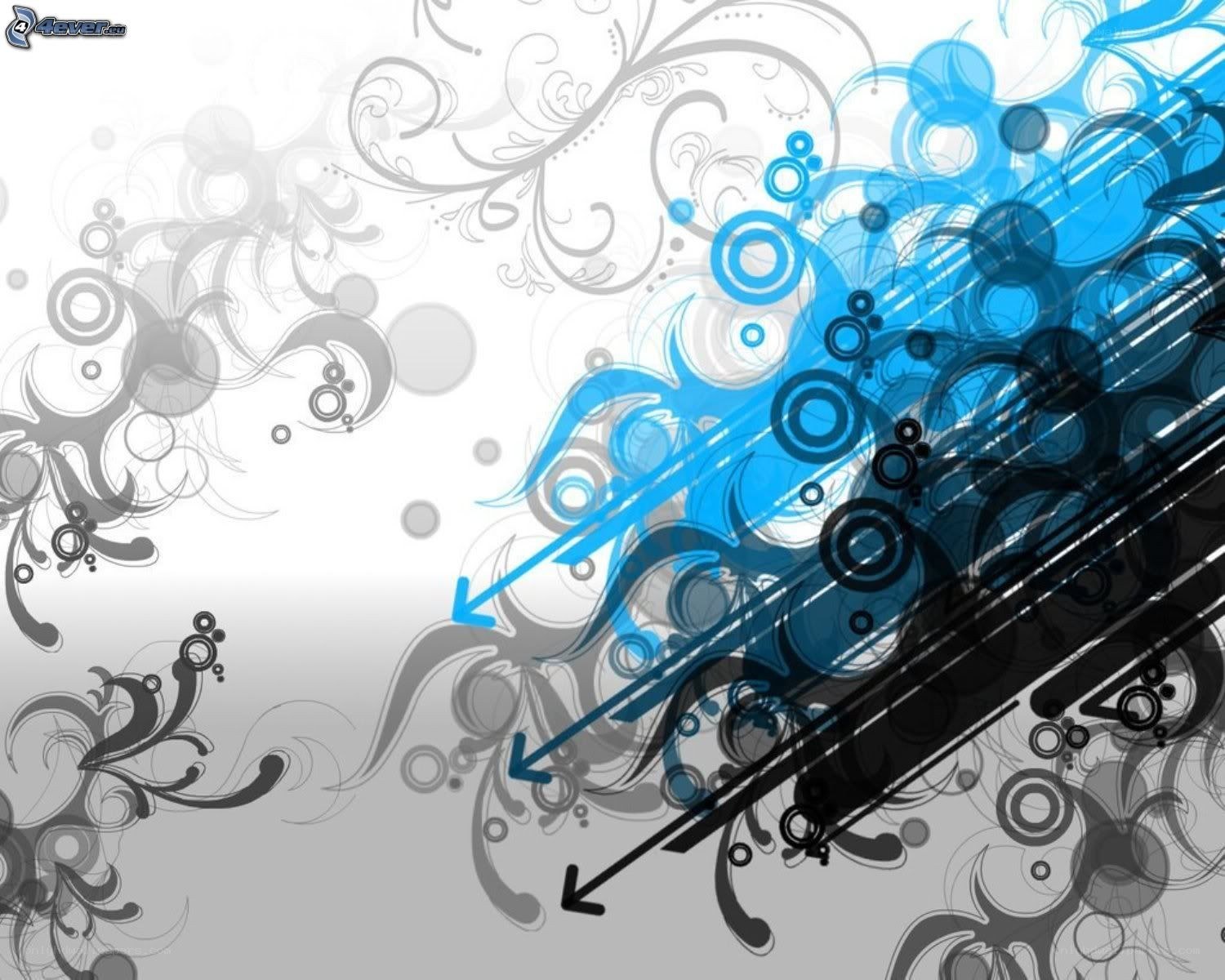 blue and gray abstract design