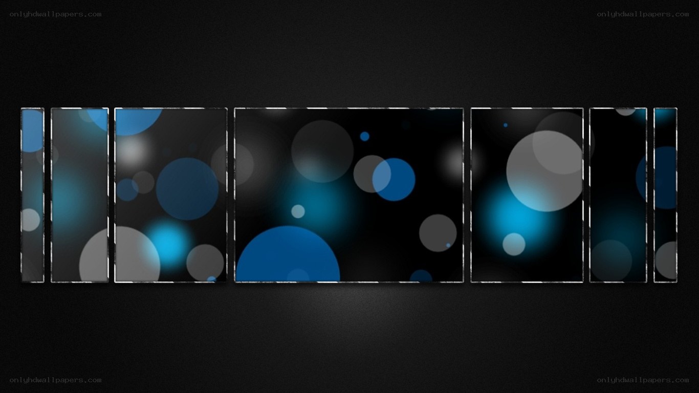 blue and gray circle abstract art