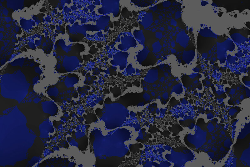 blue and gray fractal pattern