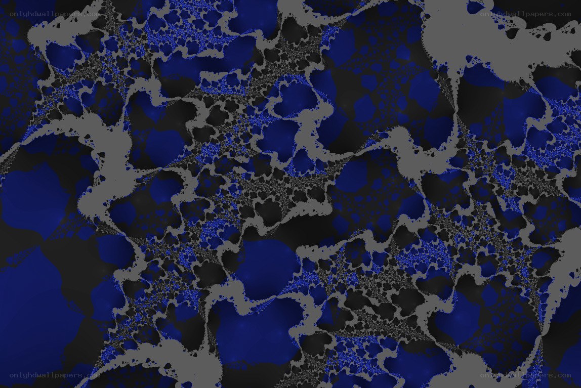 blue and gray fractal pattern