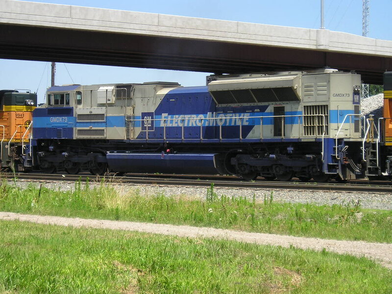 Blue and Gray Locomotive