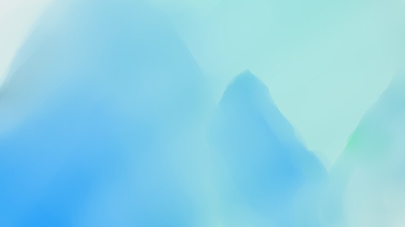 Blue and Green Abstract Shapes