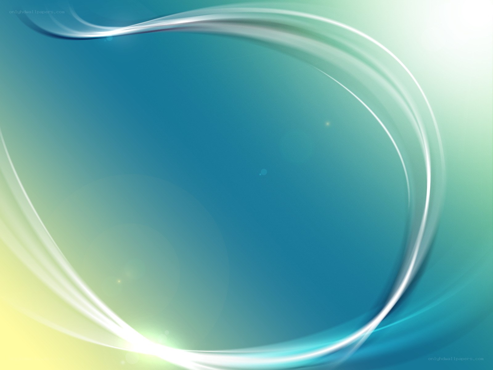 blue and green abstract waves