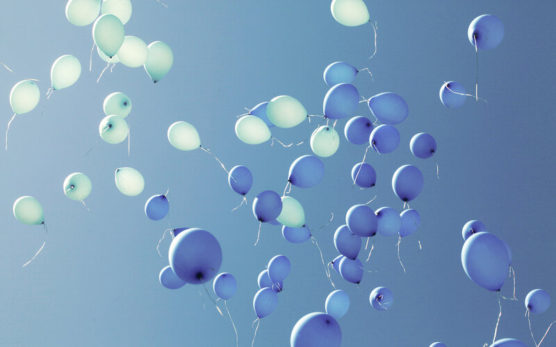 Blue and Green Balloons — Serene