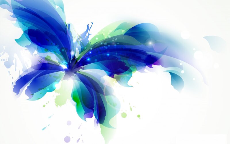 Blue and Green Butterfly — Ethereal