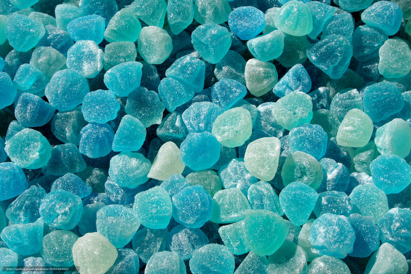Blue and Green Candy Rocks — Textured