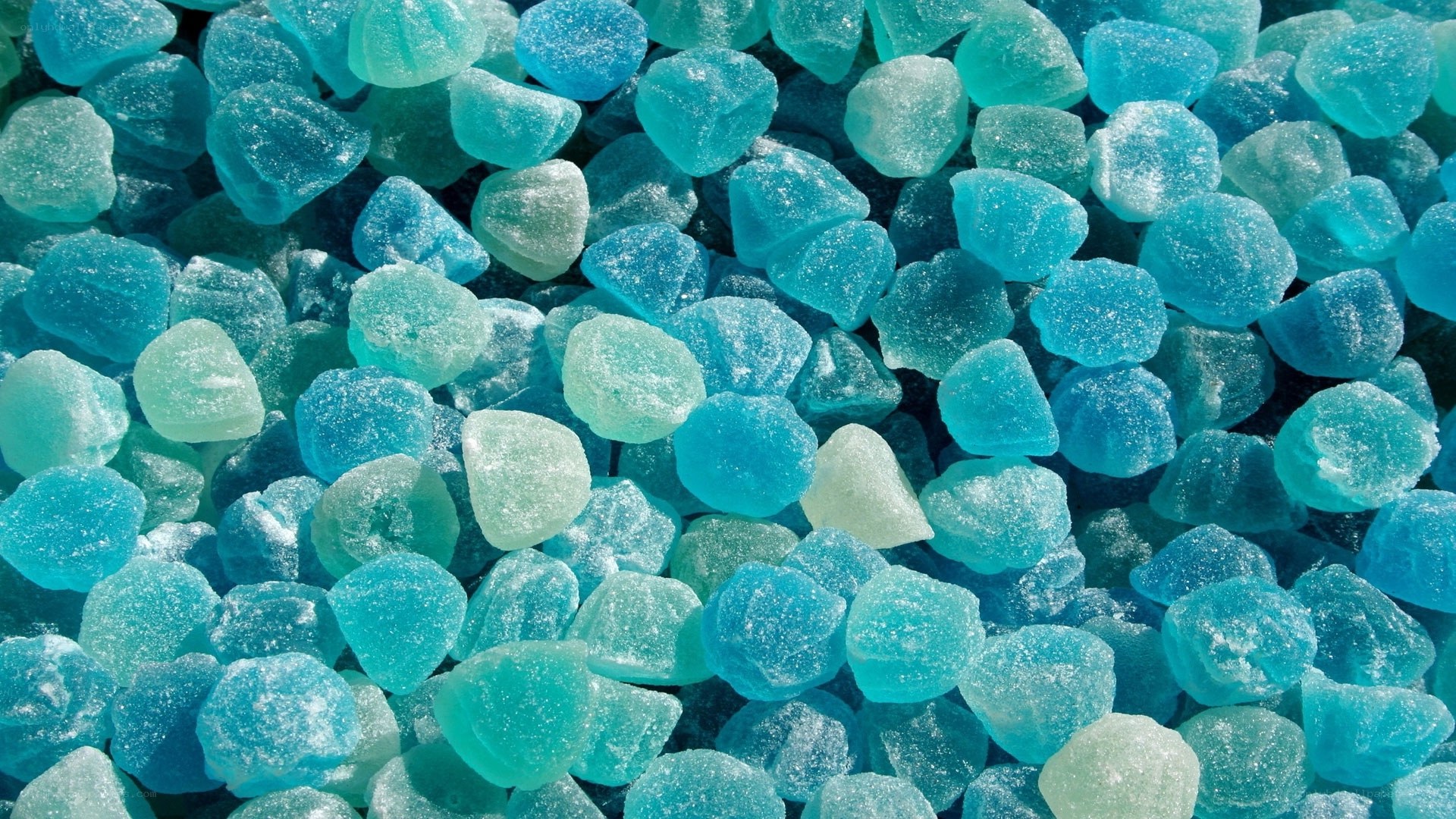 blue and green candy rocks