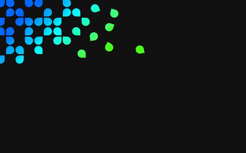 Blue and Green Dots