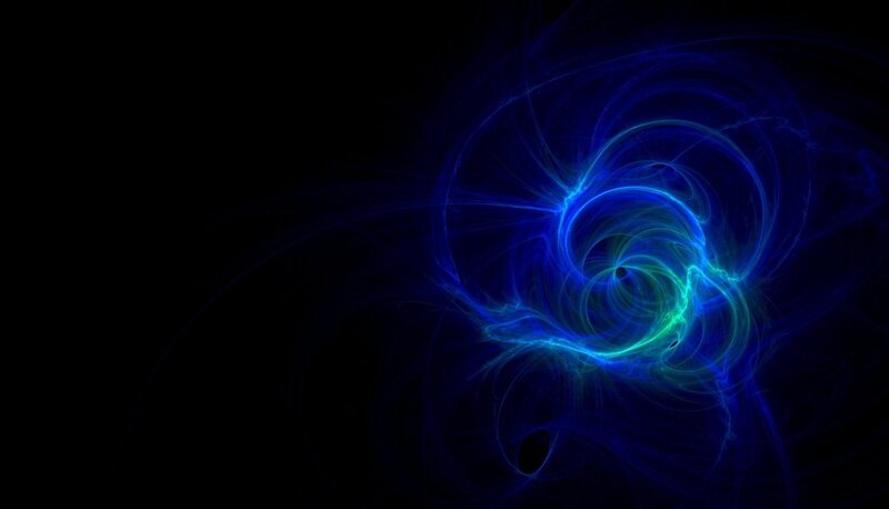 Blue and Green Energy Swirl