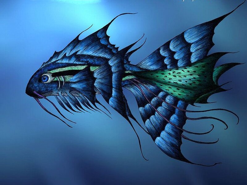 Blue and Green Fish