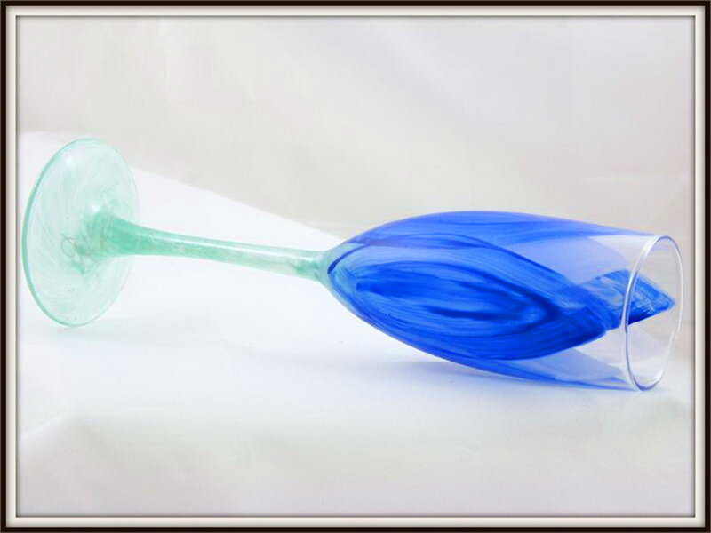 Blue and Green Glass