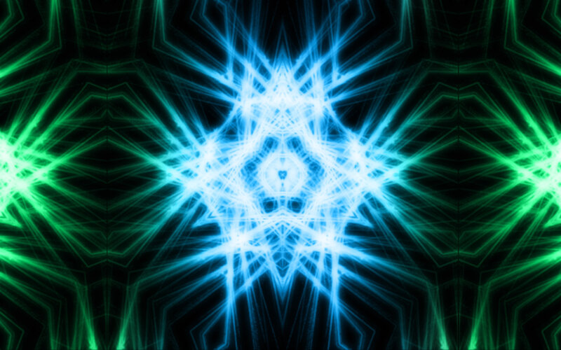 Blue and Green Light Patterns — Energetic