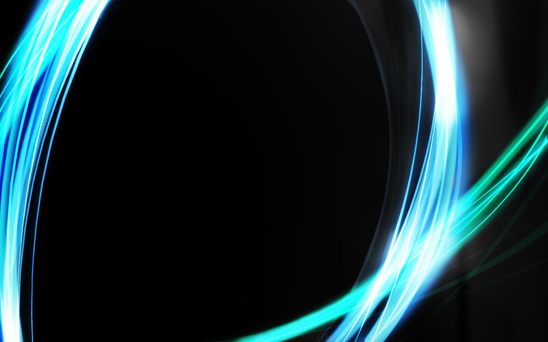 Blue and Green Light Streaks — Dynamic, Abstract, Light Trails