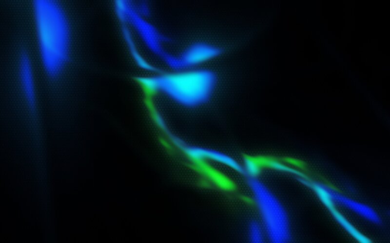 blue and green light waves