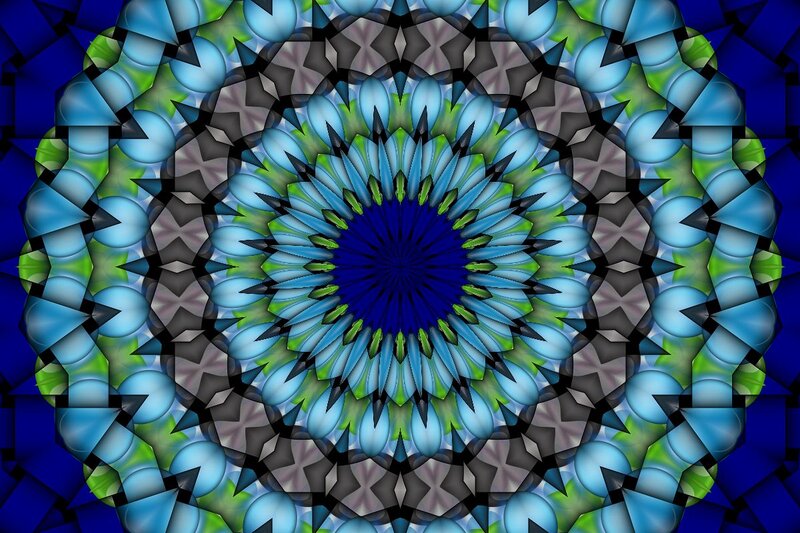 Blue and Green Mandala — Hypnotic