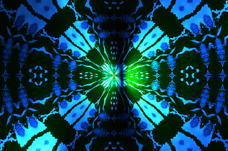 Blue and Green Mandala