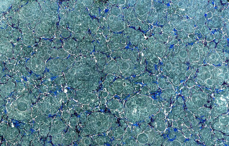 blue and green marbled pattern