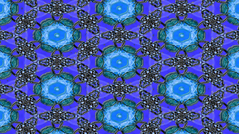 Blue and Green Pattern — Hypnotic, Abstract