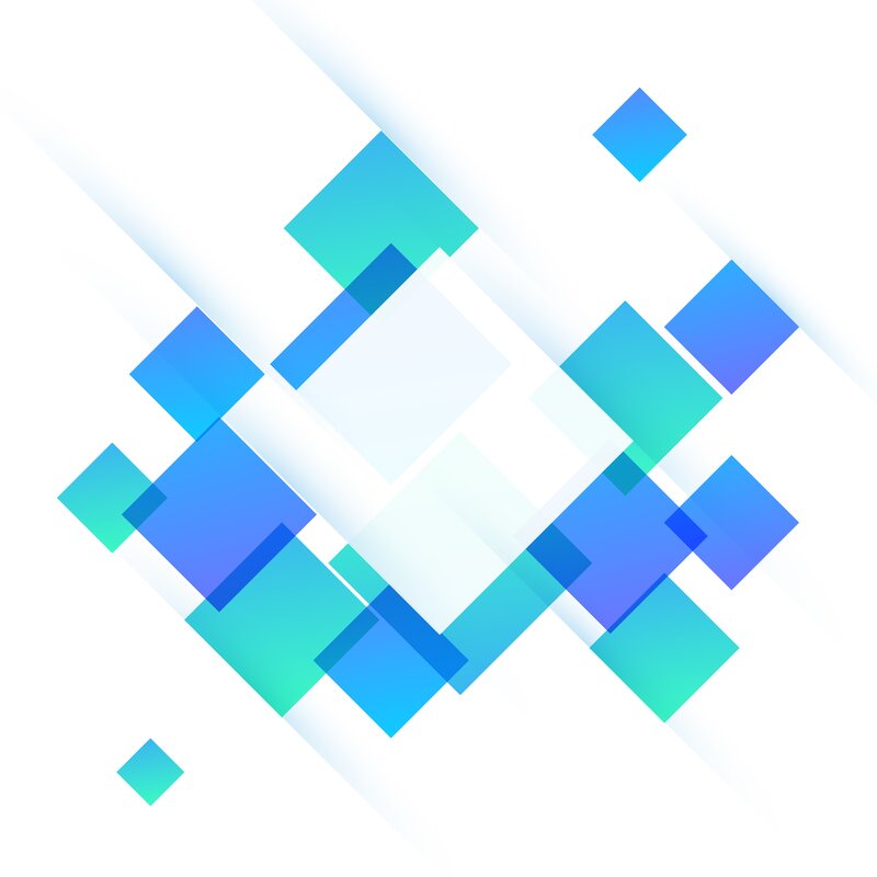 Blue and Green Squares — Calm