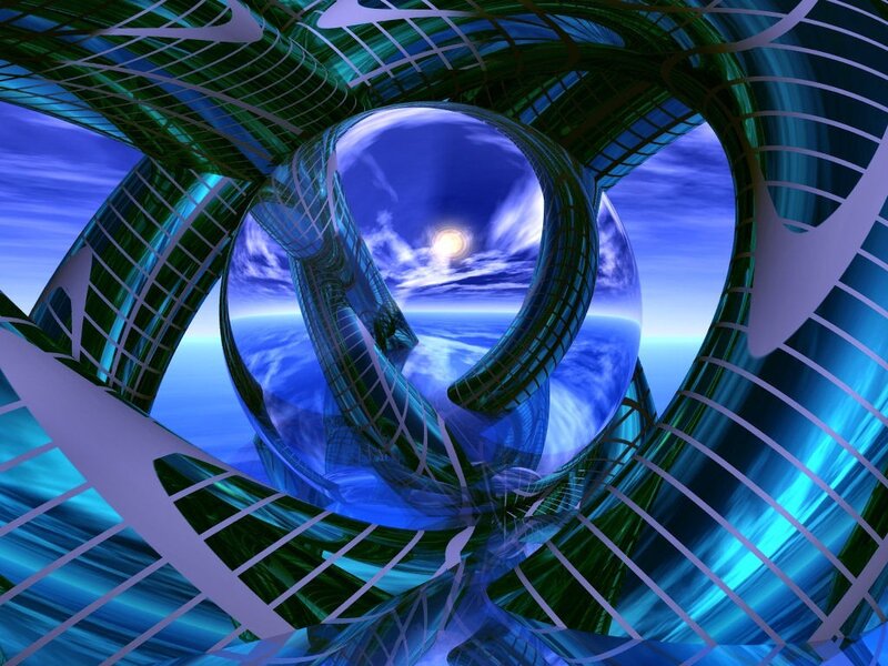 Blue and Green Structure