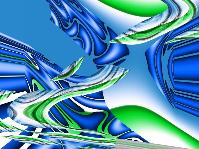 Blue and Green Swirls — Dynamic
