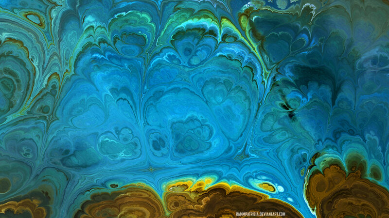 Blue and Green Swirls — Fluid