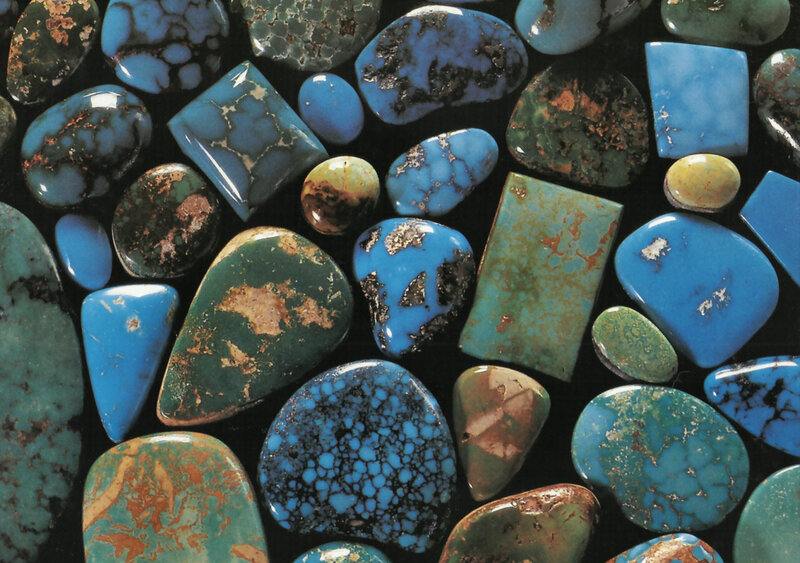 Blue and Green Turquoise Stones