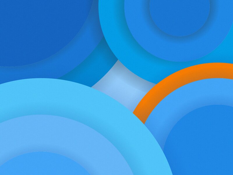 Blue and Orange Circles