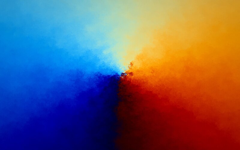 Blue and Orange Color Blend — Calm