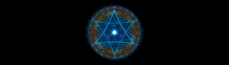 Blue and Orange Energy Sphere — Mystical