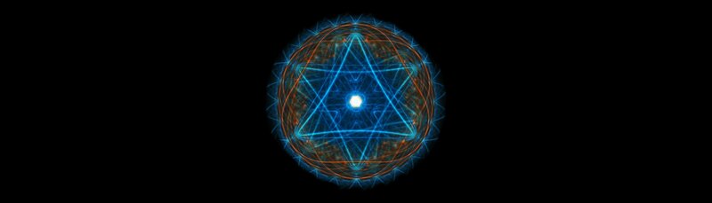 blue and orange energy sphere